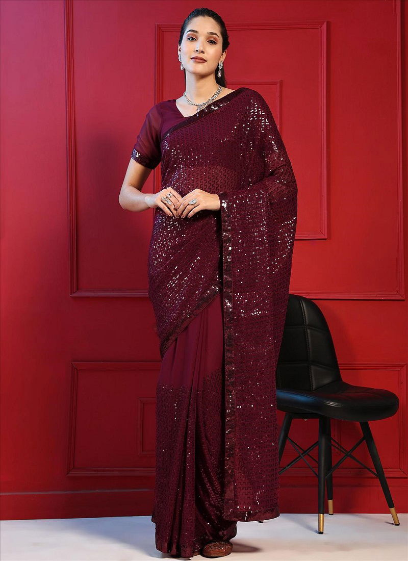 Sethnic Bling Vol 1 Georgette Party Wear Sarees Catalog
